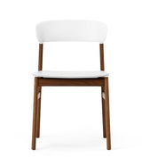 Chaise Herit en chêne fumé — Blanc