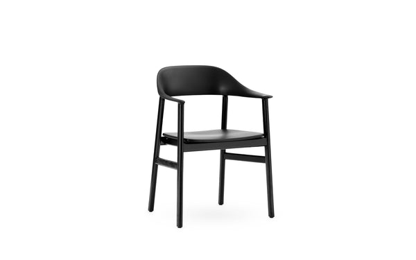 Chaise avec accoudoirs Herit Black Oak — Black