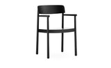 Chaise avec accoudoirs Timb — Black