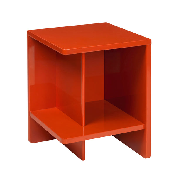 Table de nuit gauche Tenna — Orange citrouille