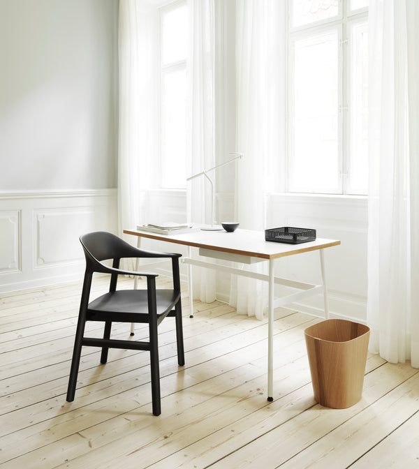 Chaise avec accoudoirs Herit Black Oak — Black