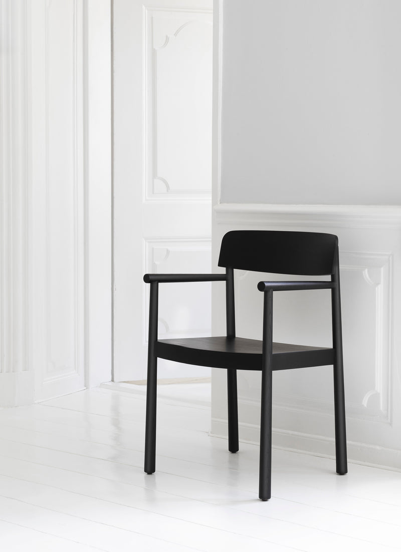 Chaise avec accoudoirs Timb — Black