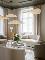 Table d'appoint Florence — White Viola Marble w. White Frame