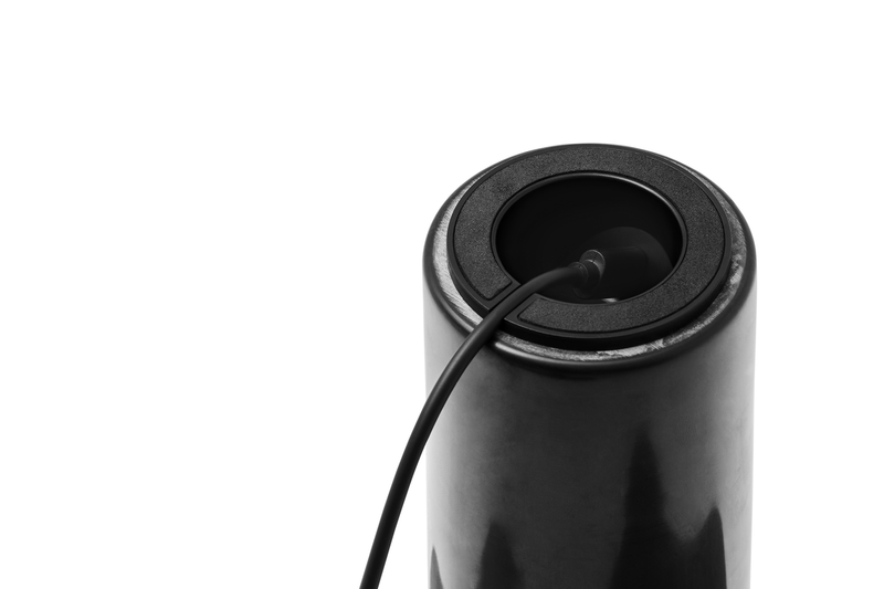 Lampe de table portable Kizu — Black Marble w. White Acrylic