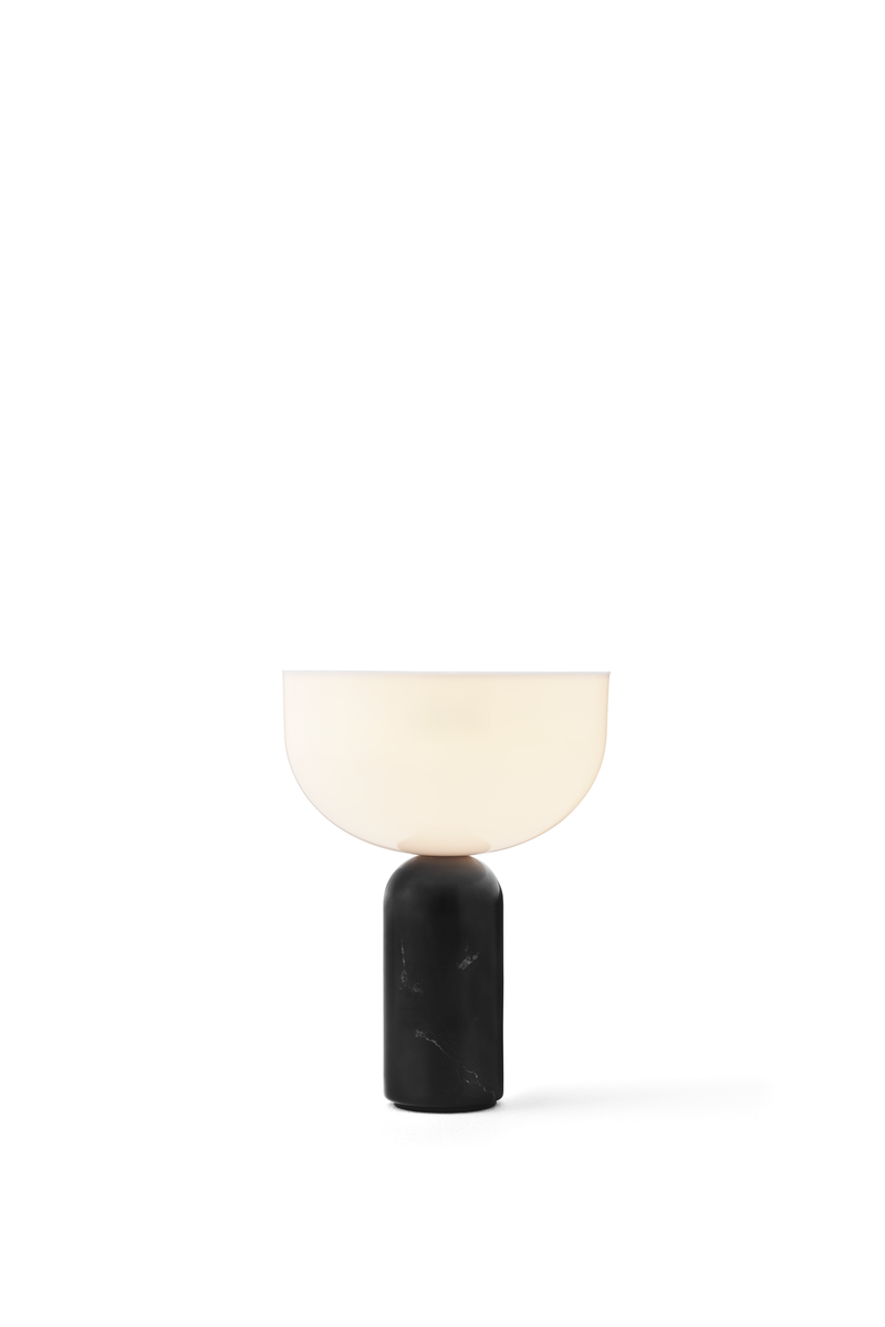 Lampe de table portable Kizu — Black Marble w. White Acrylic