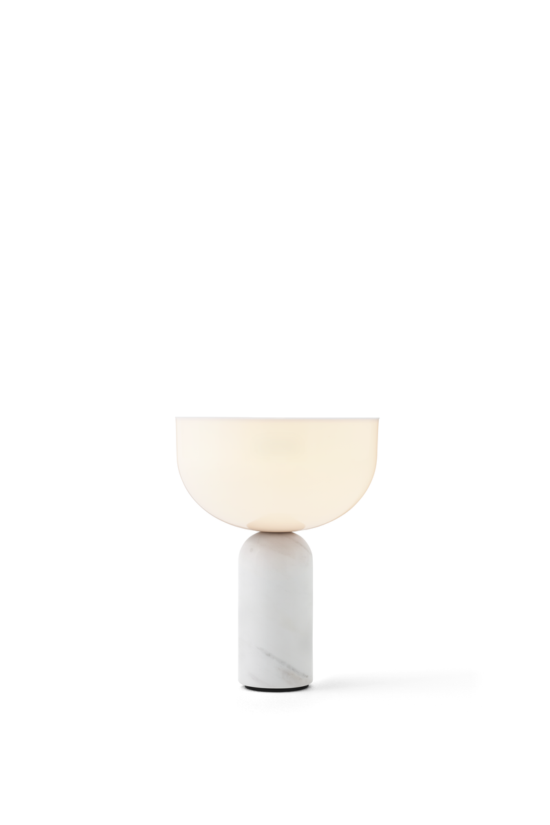 Lampe de table portable Kizu — White Marble w. White Acrylic