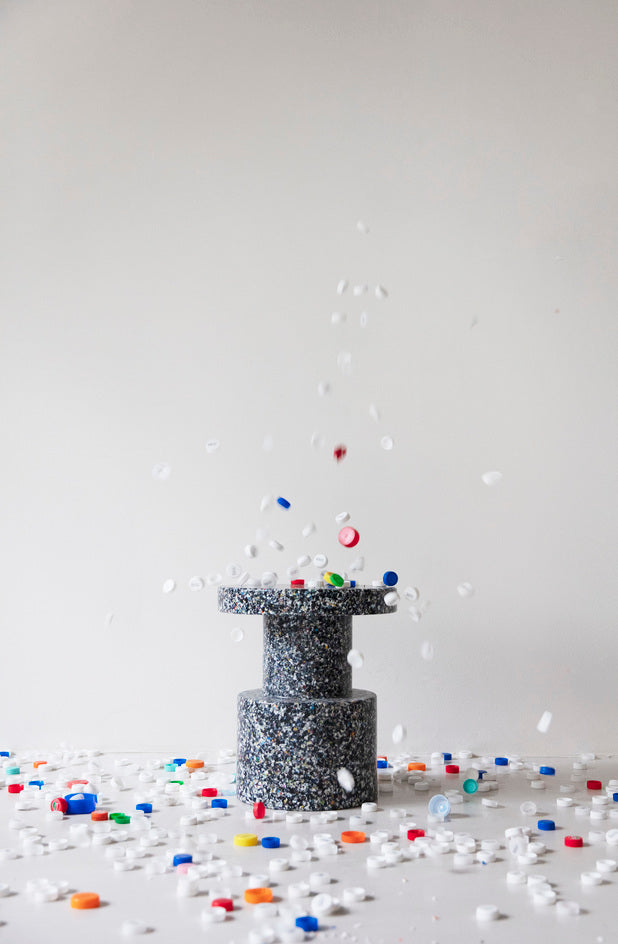 Tabouret Bit — Black Multi