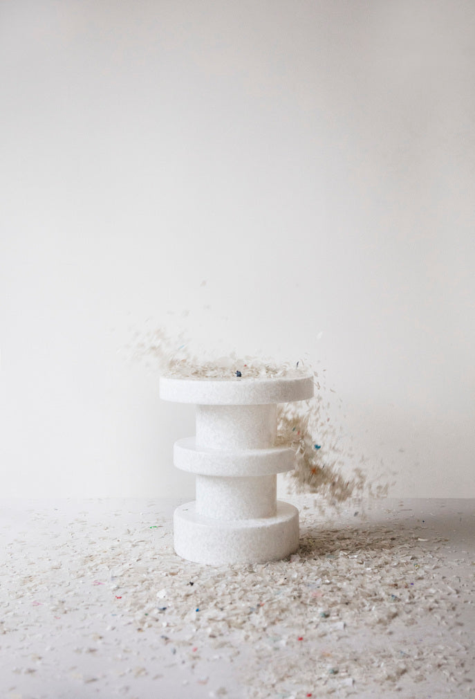 Tabouret Bit Stack — White / White