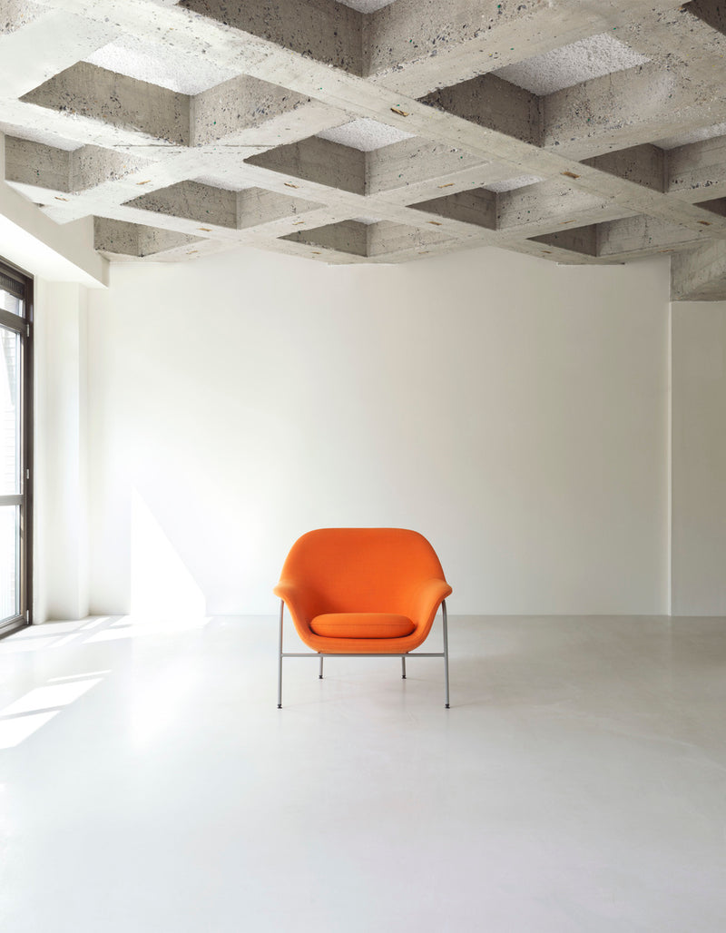 Fauteuil Drape Low en acier — Remix