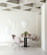 Table de diner Scala H75 Ø130 cm — Marble White