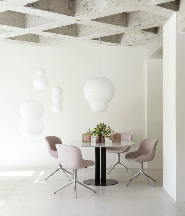 Table de diner Scala H75 Ø130 cm — Marble White