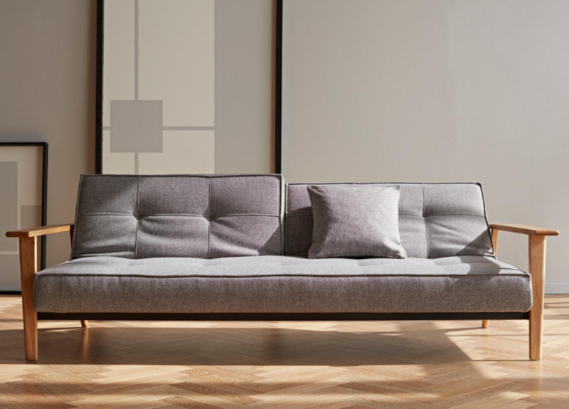 Canapé-lit SPLITBACK Frej oak — 521 Mixed Dance Grey