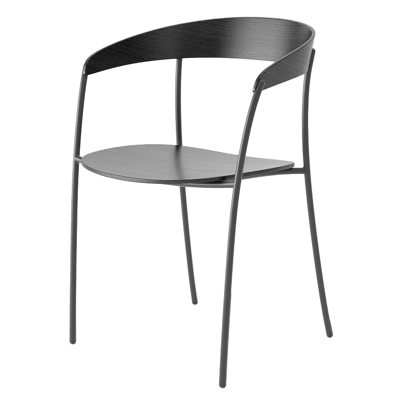 Fauteuil Missing — Black Ash w. Black Frame