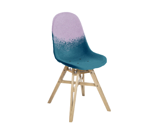 Chaise Gravêne 5.5 en bois — Rose & Bleu