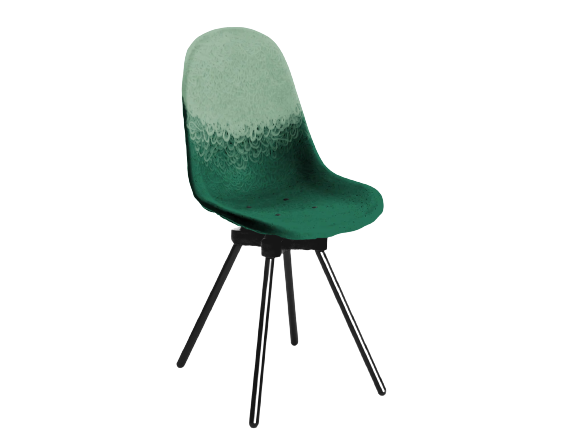 Chaise Gravêne 6.3 en métal — Vert