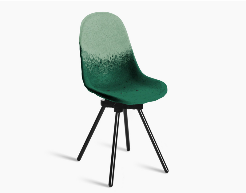Chaise Gravêne 6.3 en métal — Vert