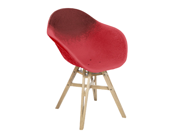 Fauteuil Gravêne 6.7 en bois — Bordeau & Rouge