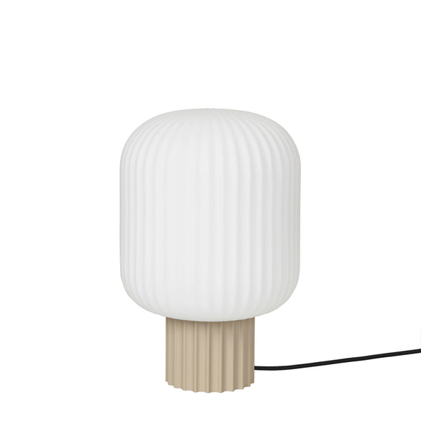 Lampe de table Lolly (petite) — Blanc/Sable