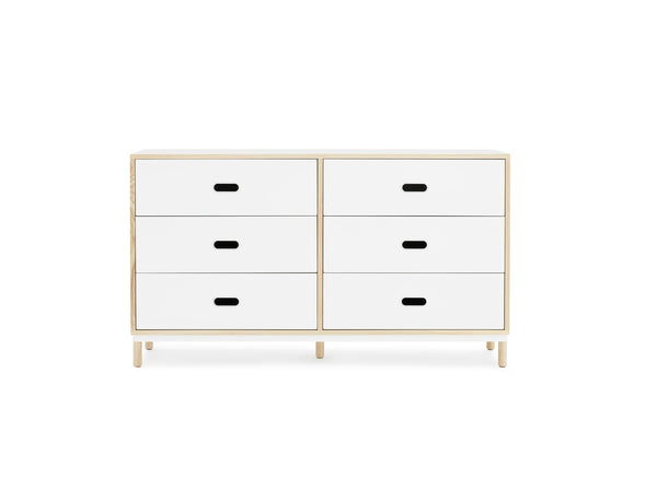 Commode Kabino w. 6 Drawers — White