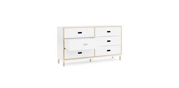 Commode Kabino w. 6 Drawers — White