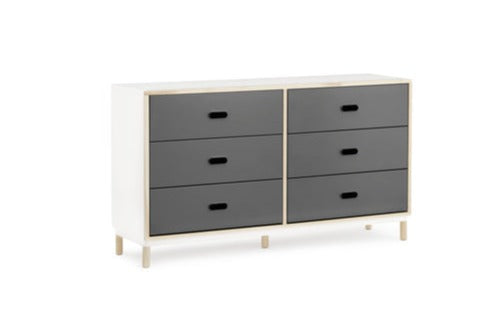 Commode Kabino w. 6 Drawers — Grey
