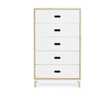 Commode Kabino w. 5 Drawers — White