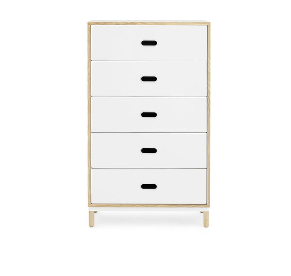 Commode Kabino w. 5 Drawers — White