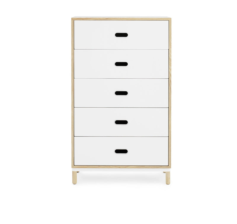 Commode Kabino w. 5 Drawers — White