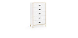 Commode Kabino w. 5 Drawers — White