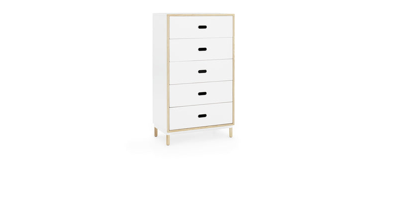 Commode Kabino w. 5 Drawers — White