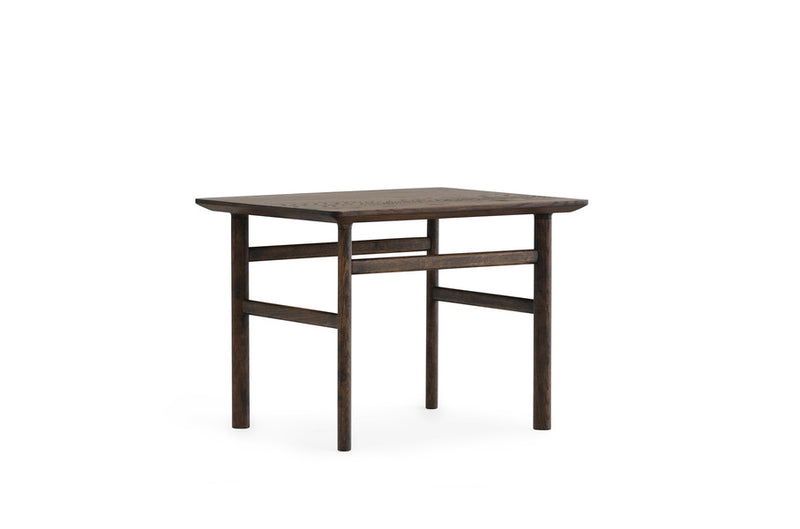 Table basse Grow 50 x 60 cm. Stained Oak — Smoked oak