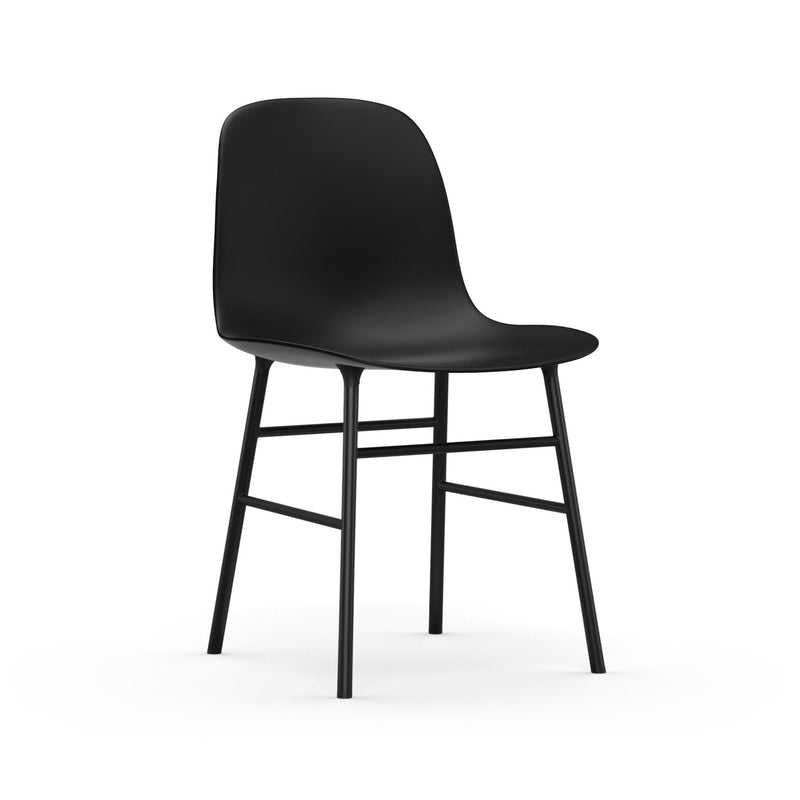 Chaise Form en acier — Noir