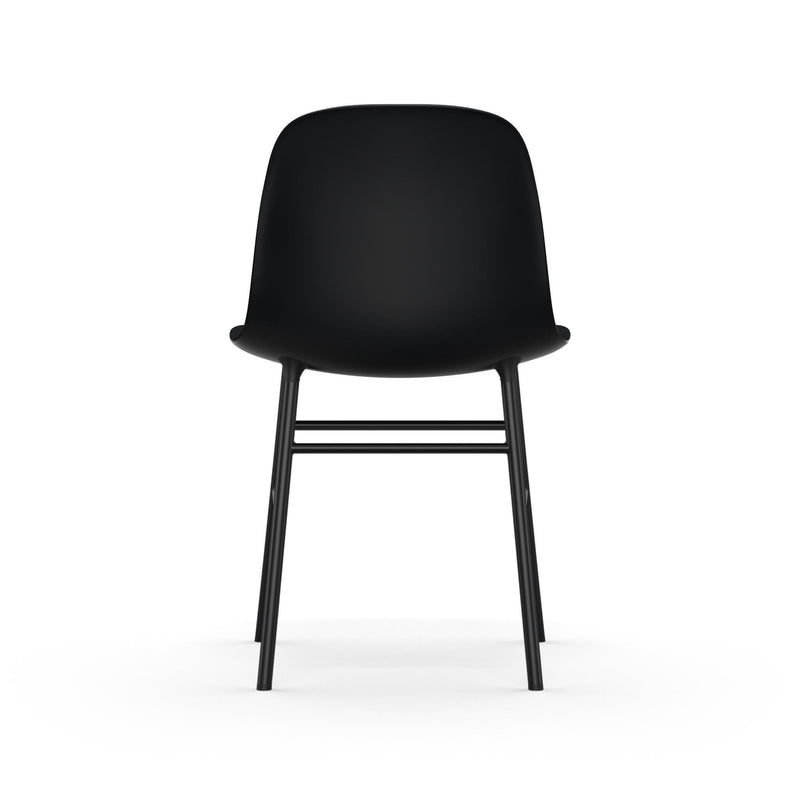 Chaise Form en acier — Noir