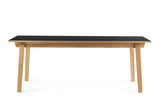 Table de diner Slice 90 x 200 Linoleum — Linoleum Black