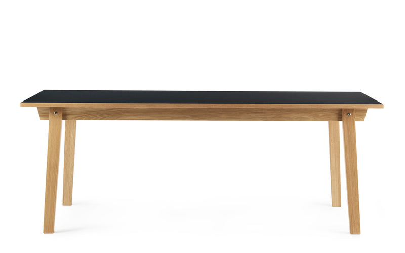 Table de diner Slice 90 x 200 Linoleum — Linoleum Black