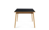 Table de diner Slice 90 x 200 Linoleum — Linoleum Black