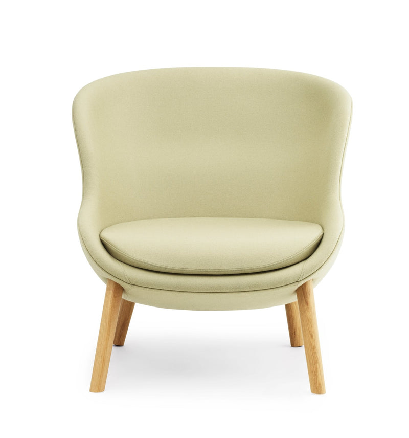 Fauteuil Hyg Low en chêne — Beige