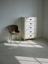 Commode Kabino w. 5 Drawers — White