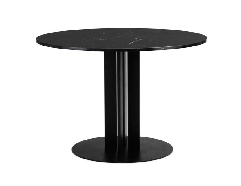 Table de diner Scala H75 Ø110 cm — Marble Black