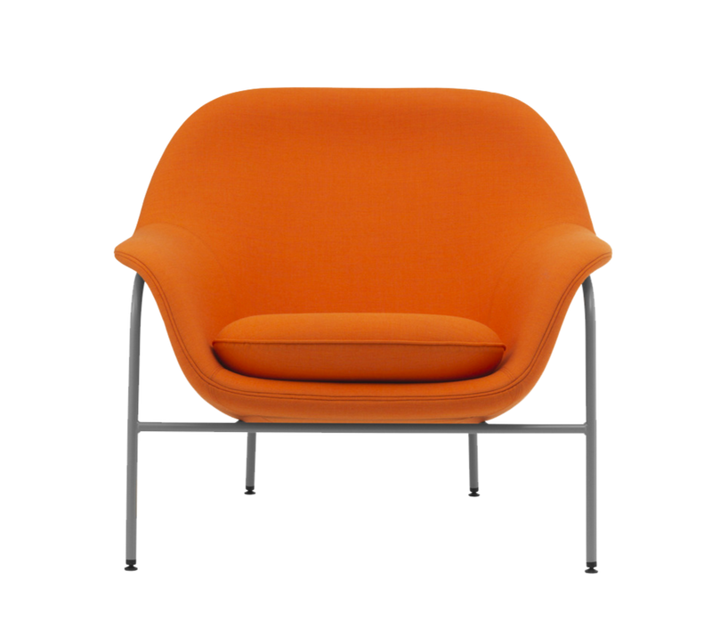 Fauteuil Drape Low en acier — Remix