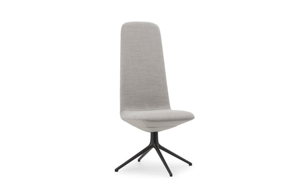 Chaise de bureau Off High 4L — Noir Aluminum Remix