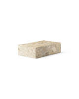 Table basse en marbre Plinth — Low sable