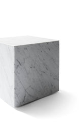 Table basse en marbre Plinth — Cubic blanc