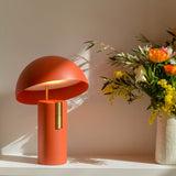 Lampe et enceinte Alto — Terracotta & Doré