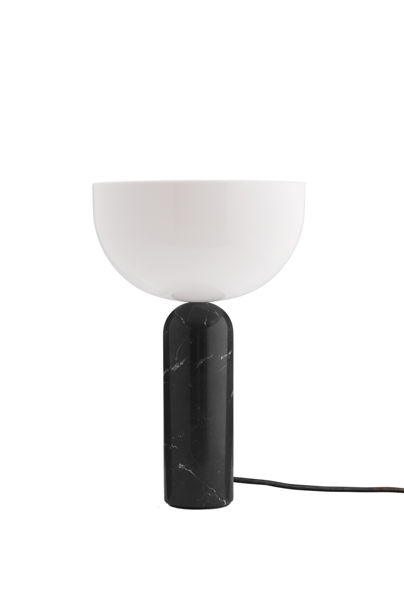 Lampe de table Kizu — Black Marble w. White Acrylic