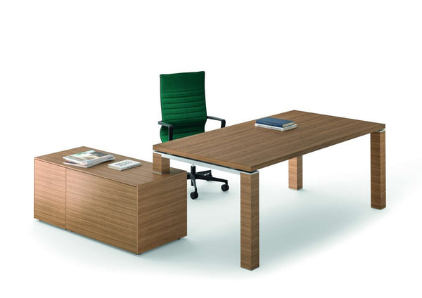 Bureau Jet avec rangements — Noyer
