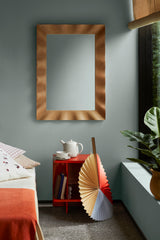 Table de nuit droite Tenna — Orange citrouille