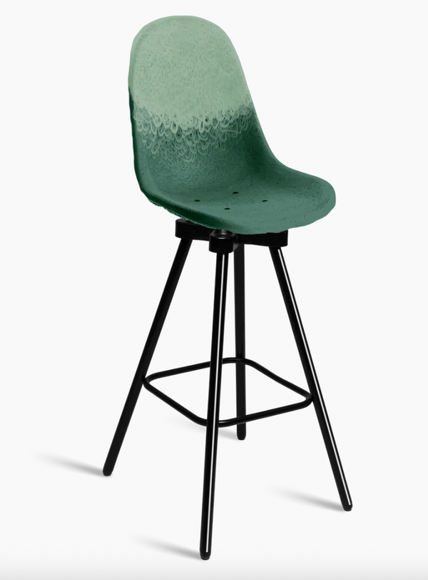 Tabouret Gravêne 7.6 en métal — Vert & Sapin