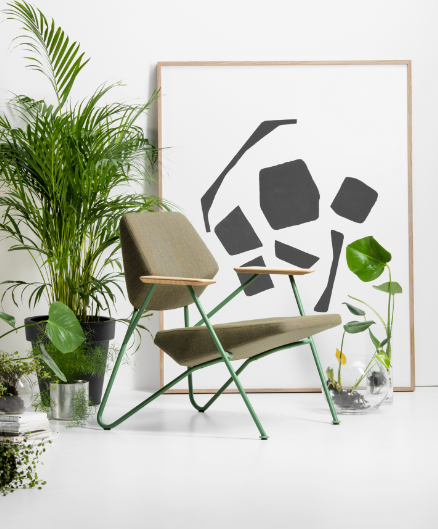 Fauteuil Bas POLYGON — Kaki