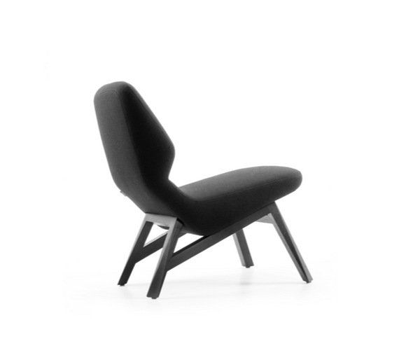 Fauteuil Bas OBLIQUE — Chêne noir